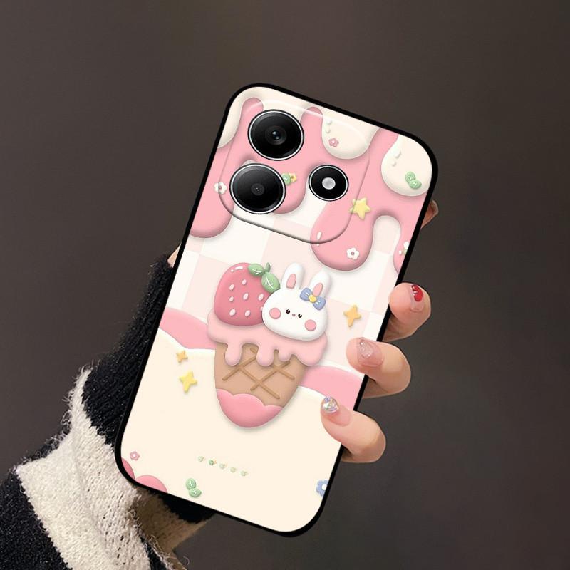For Redmi Note 14 5G Case Cute Painted Silicone Soft TPU Phone Coque Capa For Redmi Note 14 4G Shockproof Fundas Bumper Cover