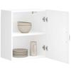 White Kitchen Wall Cabinet "Lucca", Glued Wood