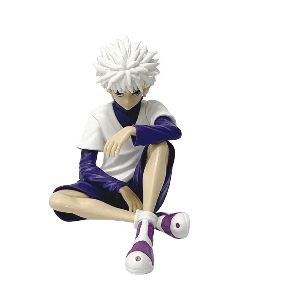 Anime Full Time Hunter Killua Zoldyck Xiaojie GON · FREECSS Figurine Sitting PVC Model Desktop Collection OrnamentsToys Gift