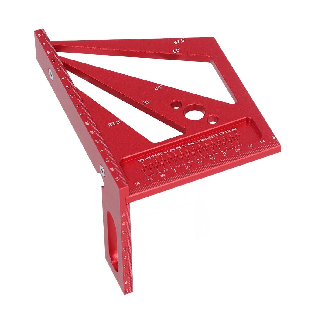 Holzbearbeitung Lineal Multifunktionale Winkel Mess Lineal Aluminium Legierung Quadrat Werkzeug für Ritzen und