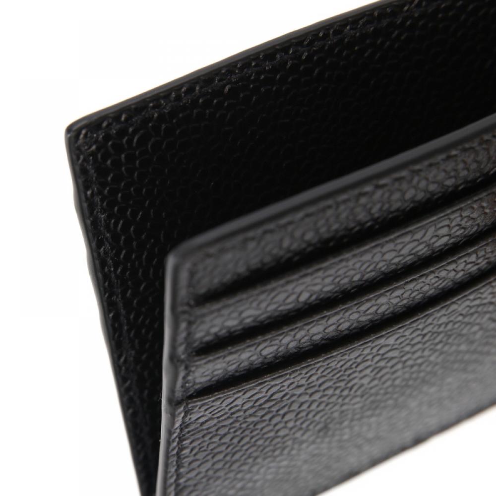 Tom Brown Maw165b 05581 001 Pebble Grain Three Line Tab Card Holder