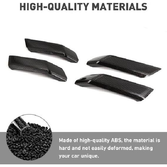 Door Armrest Handle Protector Cover Trim For Ford Bronco +Carbon Fiber ABS