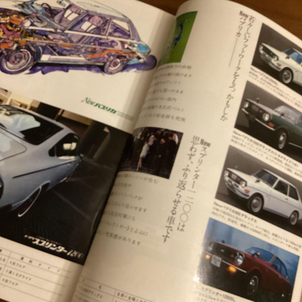Used Toyota 1960s Showa era car catalog Tokyo Motor Show
