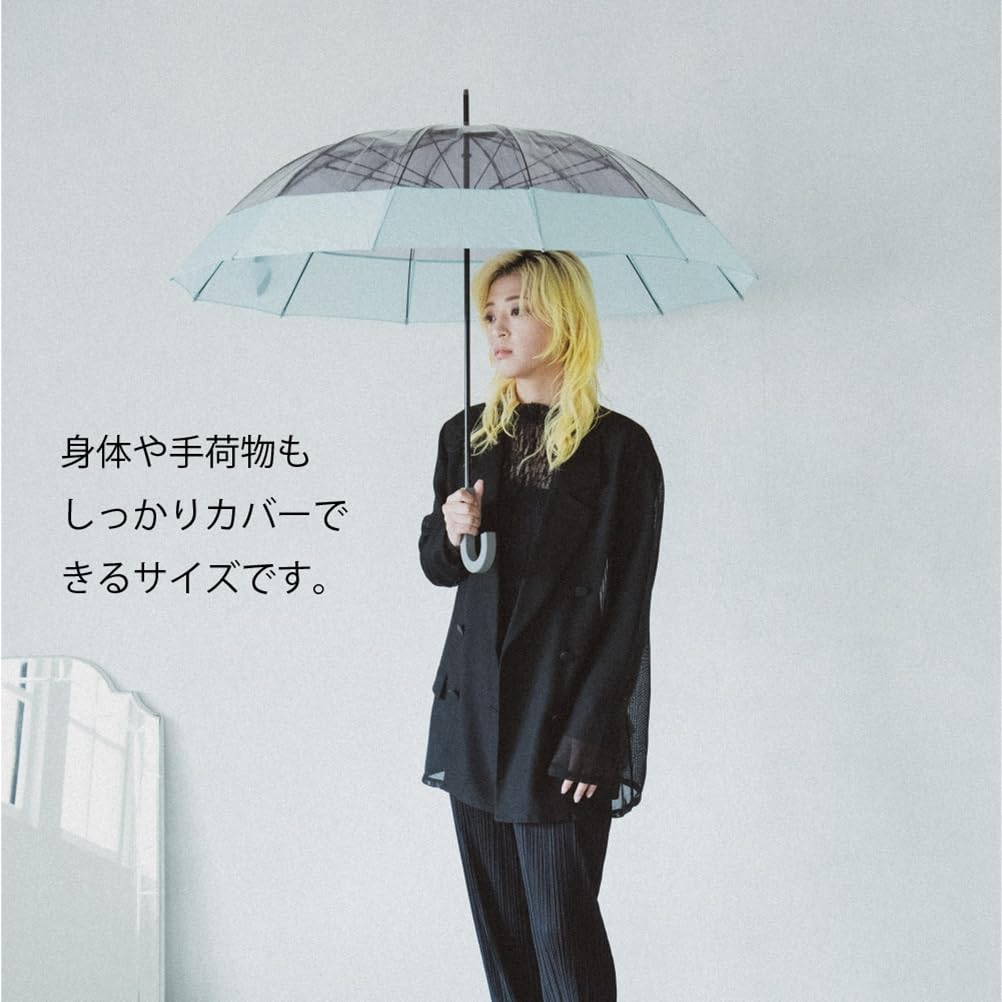 Ogawa 52338 Umbrelă de damă lungă din vinil 12 Zero și Nano Water cu deschidere manuală și husă de siguranță, Umbrelă, Umbrelă, Baleine, 60cm, Violet, Hidrofobă, Tip,