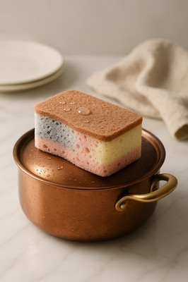 5/10pcs Dishwashing Sponge Wood Pulp Cotton Color Magic Cleaning Sponge Remove Rust Pot Brushes Kitchen Washing Tool