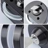 No Drilling Stainless Steel Glass Door Lock Central Glass Door Lock Double Sliding Glass Door Black