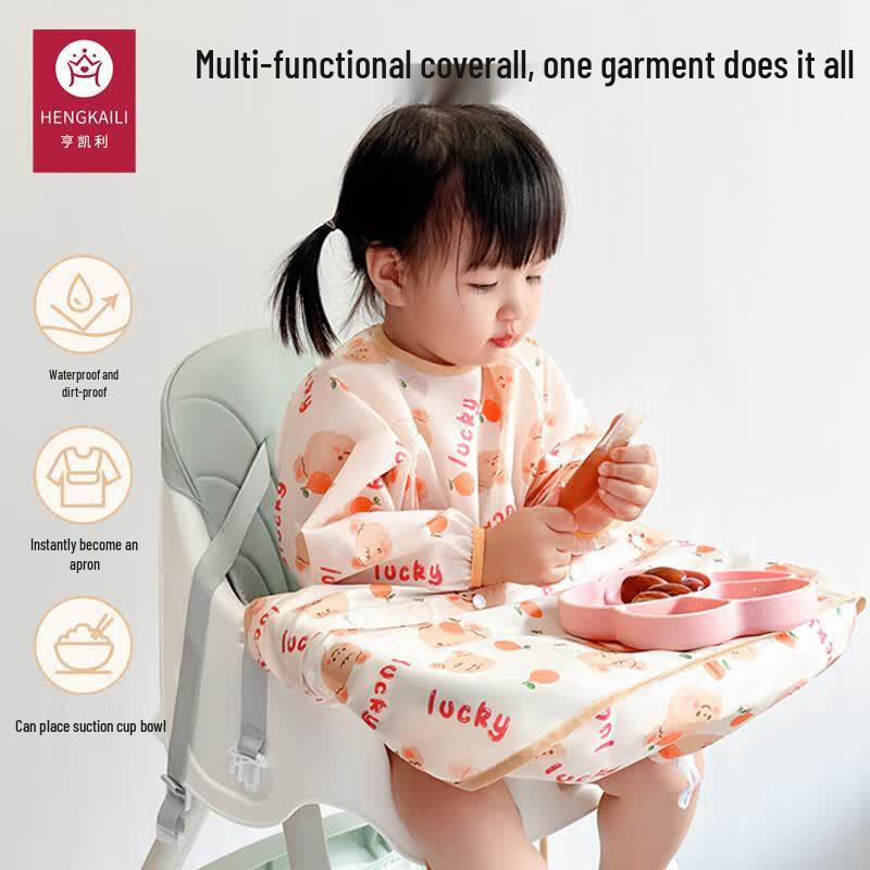 Hengkaili Children s Waterproof Feeding Bib Smock