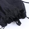 Mesh Drawstring Backpack Bag Breathable Grocery Fruit Storage Sack Multifunction Foldable Ventilated Net Pouch For Sports Gym