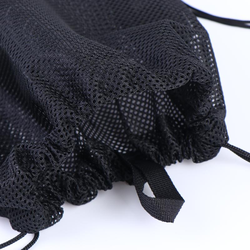 Mesh Drawstring Backpack Bag Breathable Grocery Fruit Storage Sack Multifunction Foldable Ventilated Net Pouch For Sports Gym