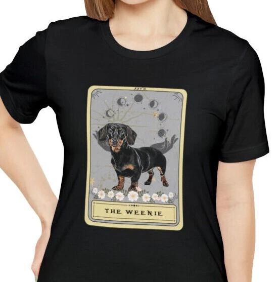 Dachshund Shirt Dachshund Mom tShirt Weenie Tarot Card Shirt Weenie Dog Lover S