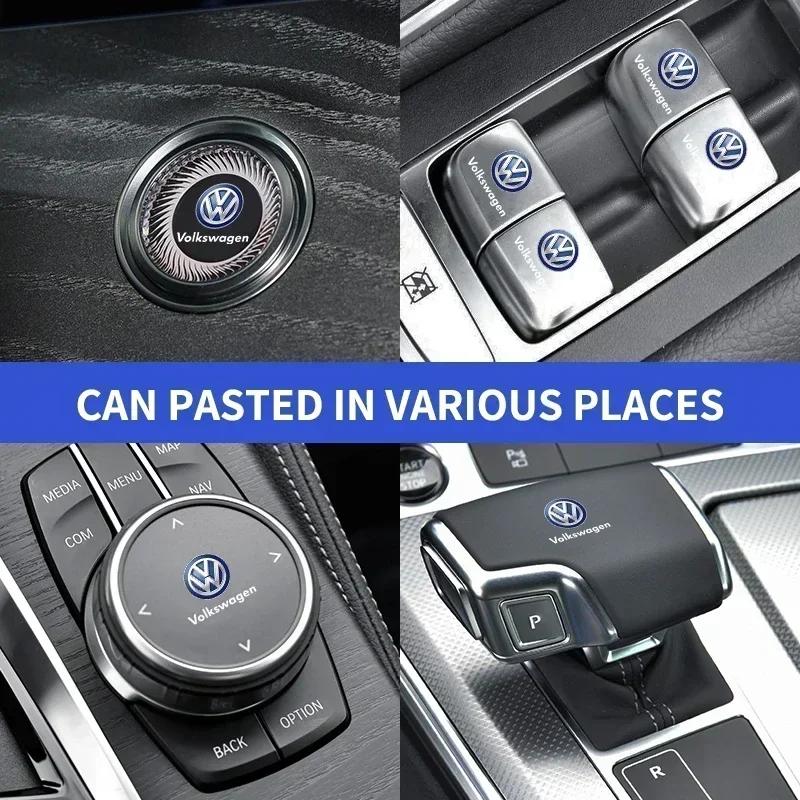 For VW Car Stickers Car-Styling Logo Interior Decorative Accessories For Volkswagen VW Golf 6 7 8 Touareg Passat Polo Jetta MK4 B6 GTI PT8