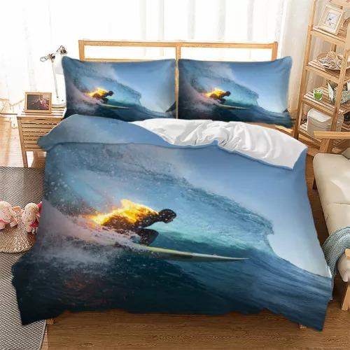 Comforter Surfing Bedding Decoration Gift First Choice Suitable For Children Boys Girls And Adults Soft Warm And Breathable