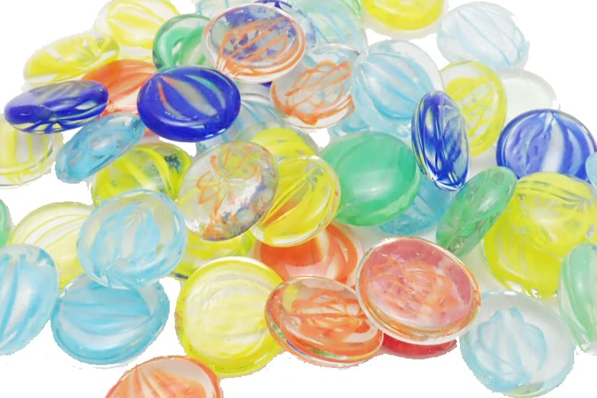 Camel Toys Made In Glass Marbles Slightly Large 25 Counter, Japan, (Ohajiki, Ohajiki), "Ohajiki Mamekeri Approx. 2.5cm Diameter" (1 Bag, Pieces)