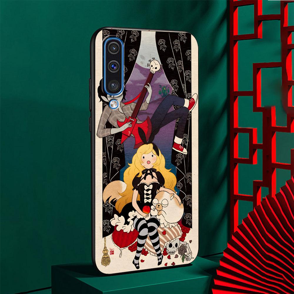 Adventure Fionna & Cake Time Case for Samsung Galaxy A03 A04s A20 A30 A20e A70 A70s A50 A40 A30s A50s A20s TPU Black Phone Cover