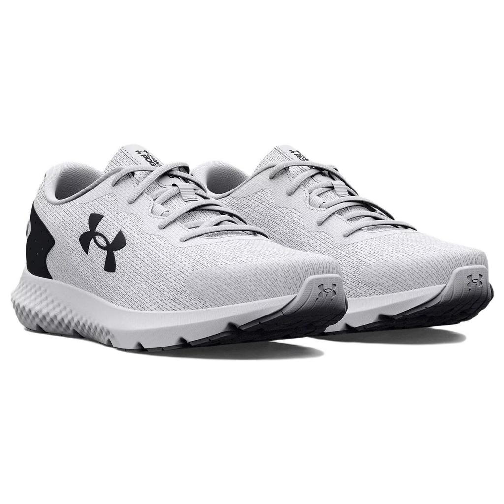 Under Armour Charged Rogue 3 Knit White Black Men Sneakers 3026140-101