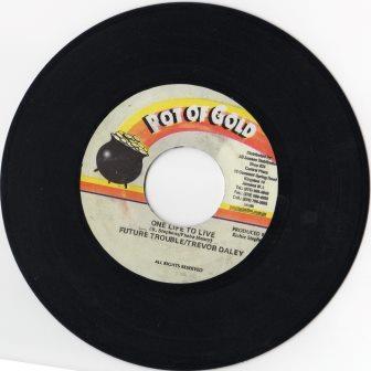 7inch Record FUTURE TROUBLES / TREVOR DAILEY - One Life To Live NONE Pot Of Gold 1996 Jamaica Reggae, Ska & Dub Used