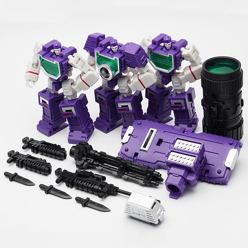 Small Scale Transformation Robots Camera Brothers Deformed Toy Mini Action Figure Pocket Toys MF-36 Kid Collection Gift MFT MF36 Poseable Articulated