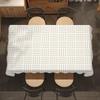 Woven Texture Stripe Table Cloth Home Party Picnic Dining Room Kitchen Desktop Dust-proof Decorative Table