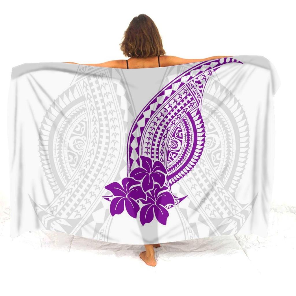 Resort Seaside Tourism Tribal Ethnic Style Women'S Sarong Polynesian Print Custom Seaside Beach Dress