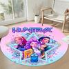 K-pop Round Floor Mat Design for Foyer Game Room Hallway Study room Antislip Round Carpet Anime Office Decor Gift for Festivals