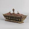 Nepal Handmade Auspicious Eight Treasures Tibetan Copper Incense Burner Temple Incense Study Tea Room Incense Tools Purify Air