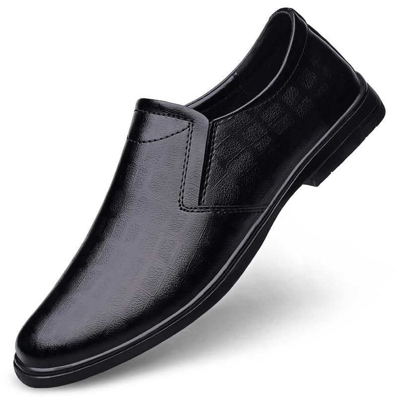 

Fashion Casual Lightweight Men s Genuine Leather Loafers All-match Fashion Business Shoes Comfortable Men s Walking Shoes Mens Flats 38