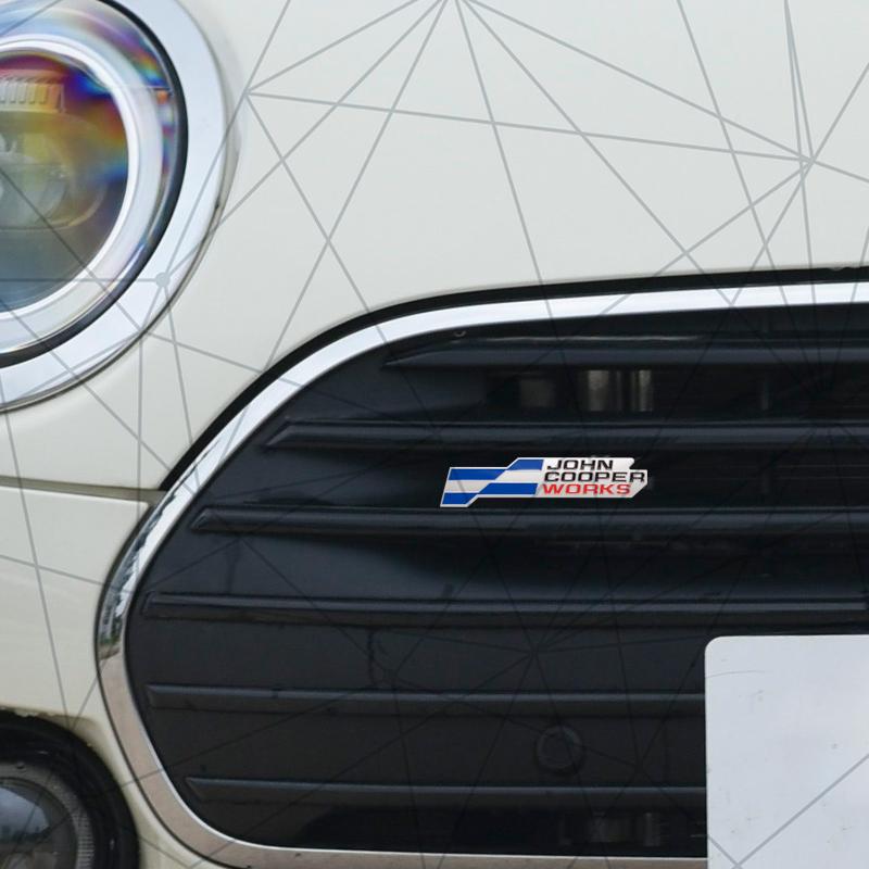 3D Auto Metal 2025 JCW Grille Badge Car Rear Trunk Emblem Sticker Decor For Cooper S F66 F65 F67 Aceman Clubman U25 J01 J05