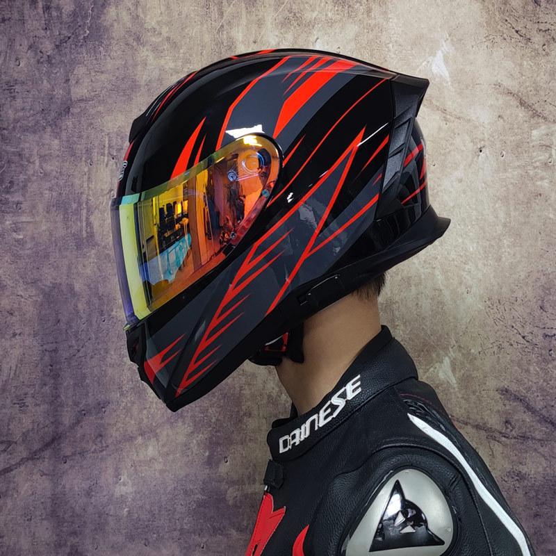 Dual Lens Motorcycle Helmet Motorcycle Travel Helmet Electric Vehicle Adult Safety Helmet