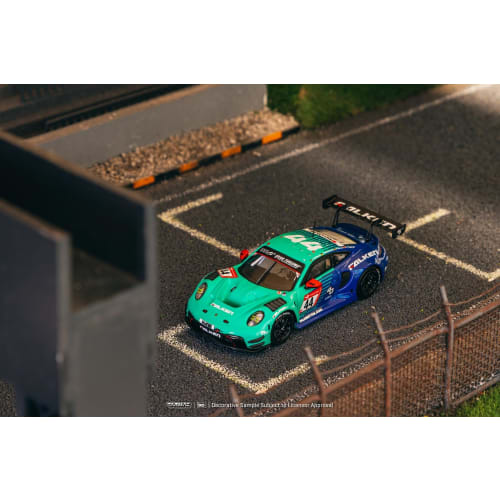TARMACWORKS 1/64 Porsche 911 GT3 R Nurburgring 24h 2023 J. Eriksson/T. Heinemann/N. Menzel/M. Ragginger Finished Product T64-084-23NUR44