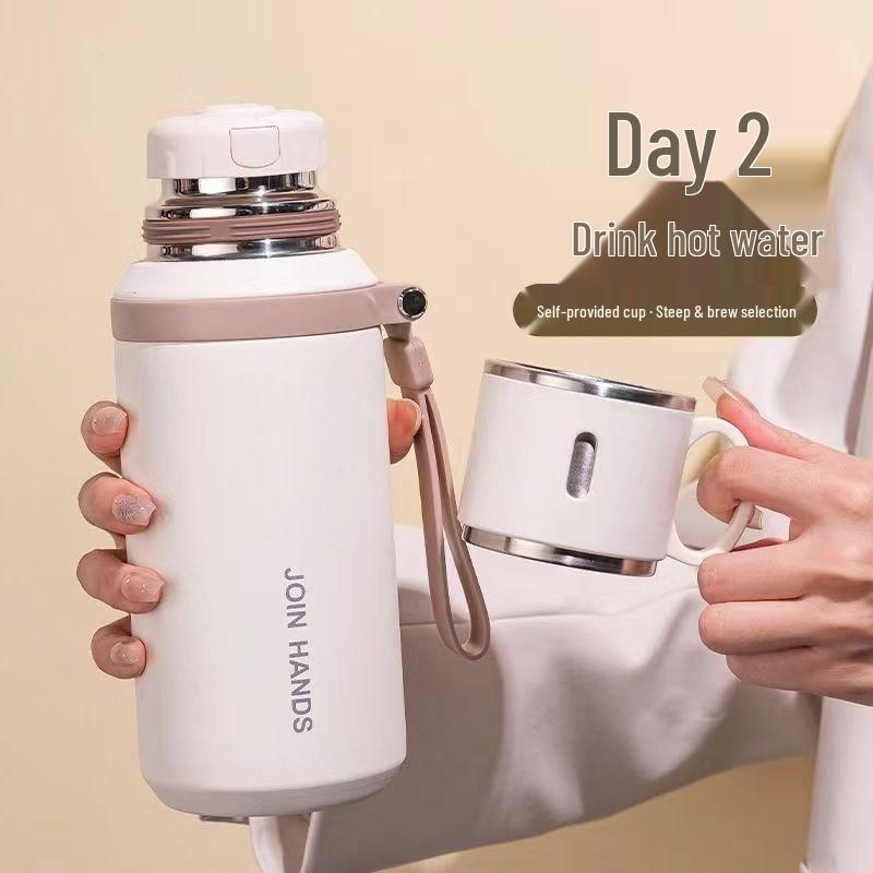 316 Stainless Steel Large Outdoor Thermos Cup for Tea and Water, Portable for Men, Women, and Students