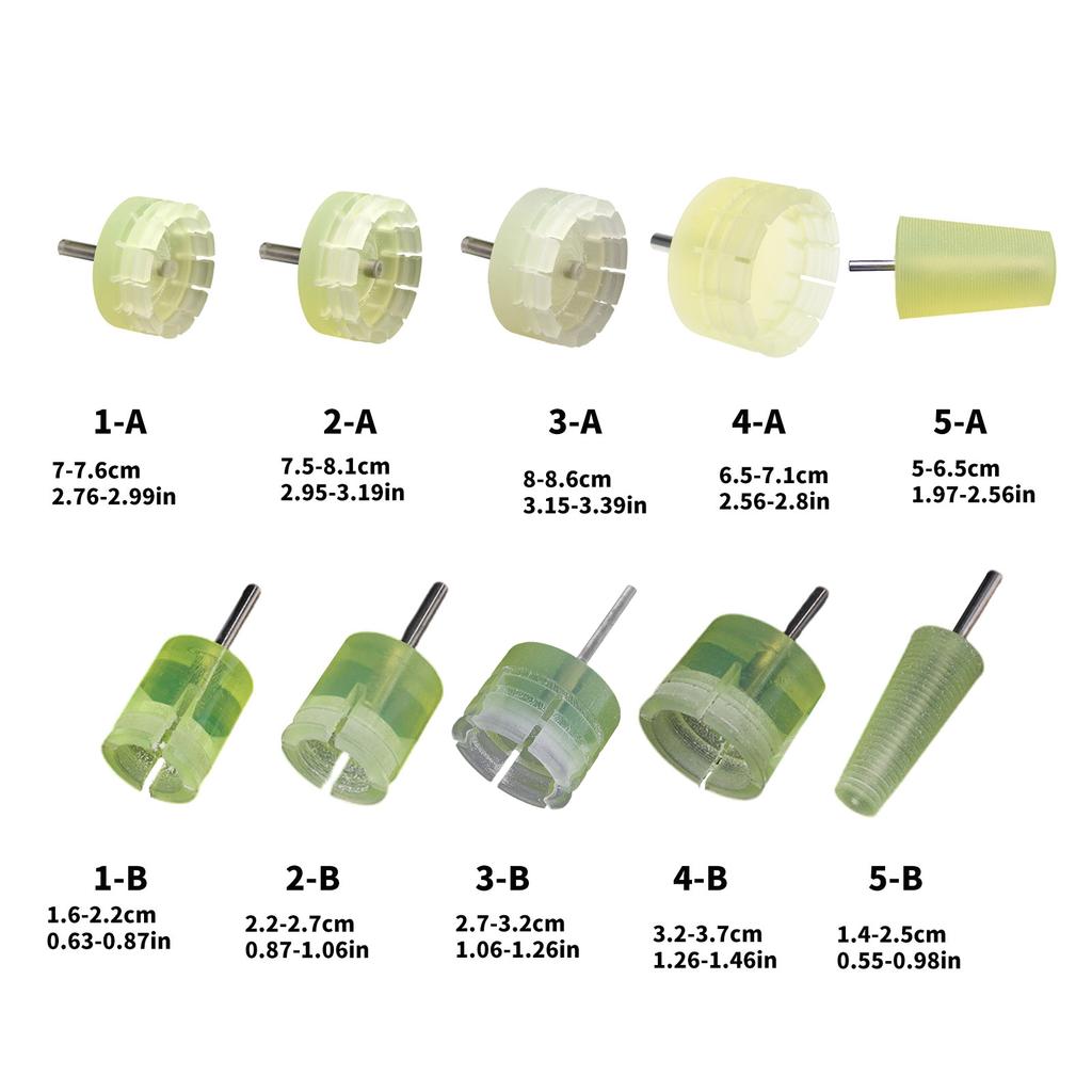 Versatile Jewelry Repair Tool Polishing Stick for Rings and Bracelet Buffing Silicone Mandrel Inner Outside Holder