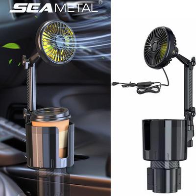 Plateau Extenseur de Porte-Gobelet de Voiture avec Ventilateur de Refroidissement Électrique Amovible Accessoires Intérieurs de Voiture
