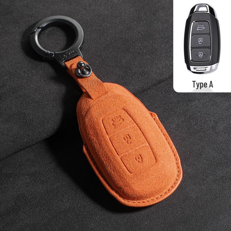 Suede Key Covers for Beijing Hyundai: ix35, MUFASA, Mingtu, Elantra, Yuena, Sonata
