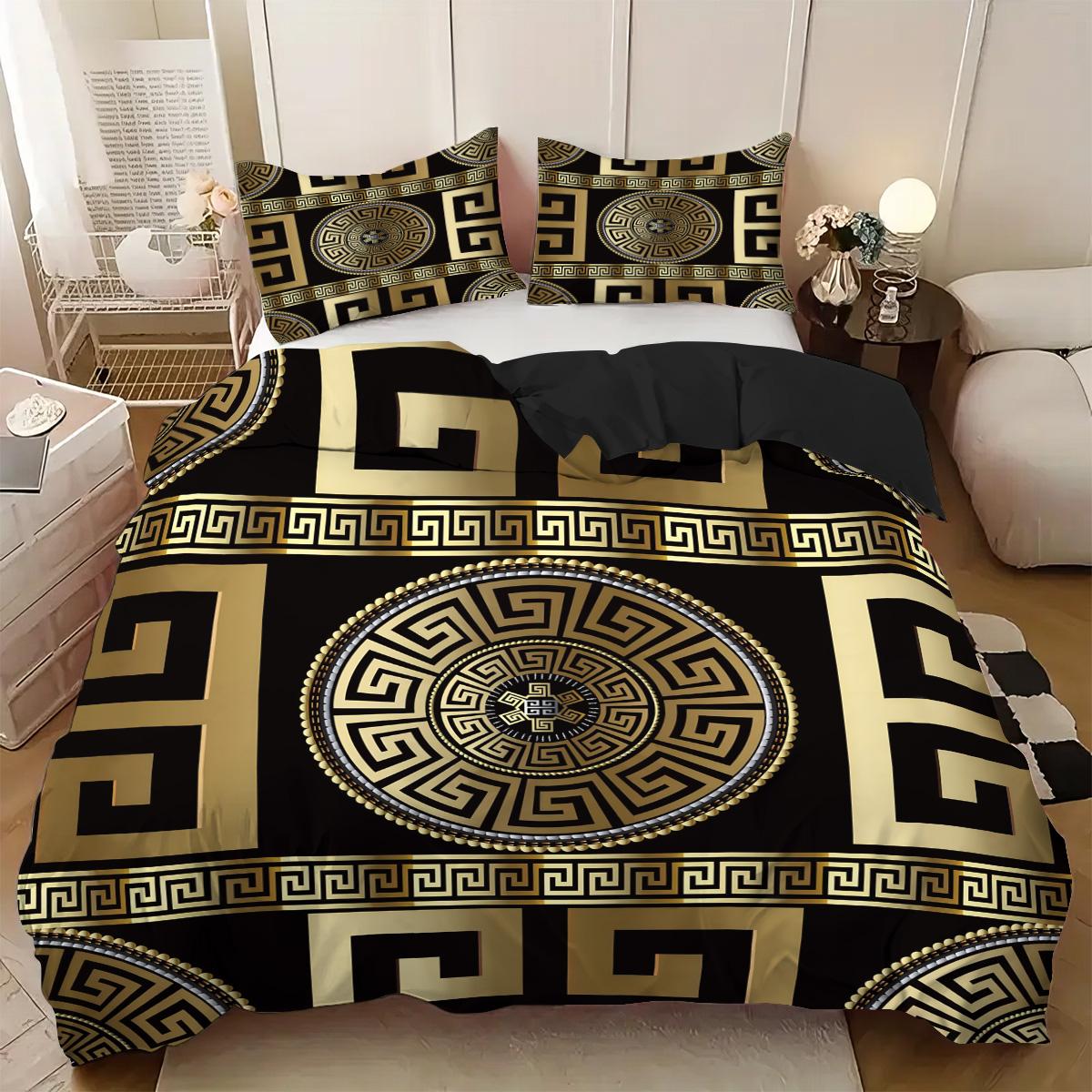 

Комплект пододеяльников 3 шт. размера кинг, Винтажный геометрический европейский круглый пододеяльник, Мягкий, Удобный, Постельное белье для спальни, отеля 140x210cm AU Single