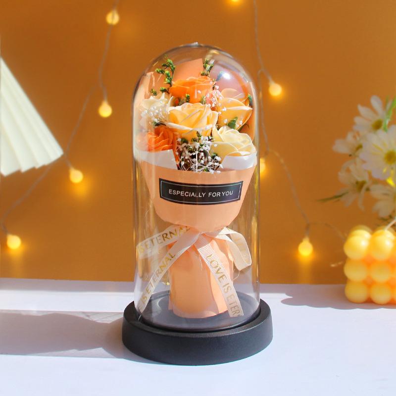 Batch Advanced sense simulation rose creative Christmas Valentine's Day gift soap flower ornament for girlfriends' birthday