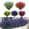 8 Bundles of Lifelike Artificial Flowers for Outdoor Home Garden Decor Vibrant Faux Plants for Patios and Walkways