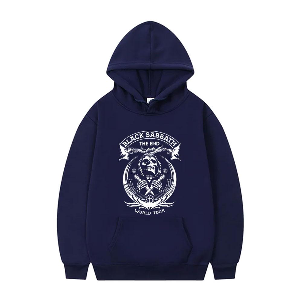Heavy Metal Rock Band Black Sabbath World Tour Hoodie Funny Skeleton Graphic Sportswear Men Women Gothic Punk Vintage Hoodies