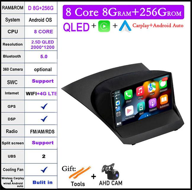 Android 14 For Ford Fiesta Mk7 2009-2017 GPS Navi Bluetooth Car Radio Video Multimedia Player WiFi 4G DSP Stereo Auto Tools