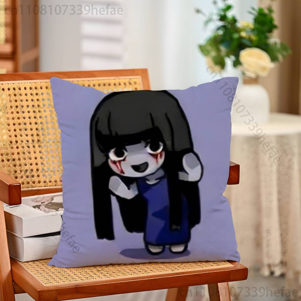 

HHomicipher Funny Pillow Case Antidustmite Pillowcase Invisible Zipper Silky Short Plush Sofa Cushion Cover 30x30cm