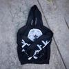 Unisex Streetwear Hooded Zip-Up Sweatshirt With 3D Graphic Print Regular Fit Long Sleeve Pullover Men Women