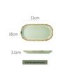 ZISIZ Matcha Green Japanese Nordic Ceramic Dinnerware Set