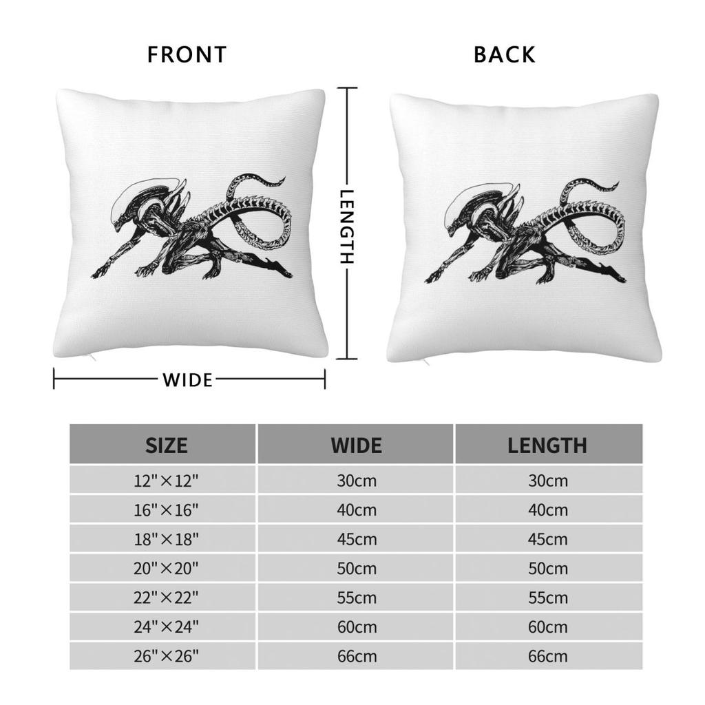 FaceHugger Alien Xenomorph Shoulder Square Pillowcase Pillow Cover Cushion Throw Pillow for Home Bedroom Car