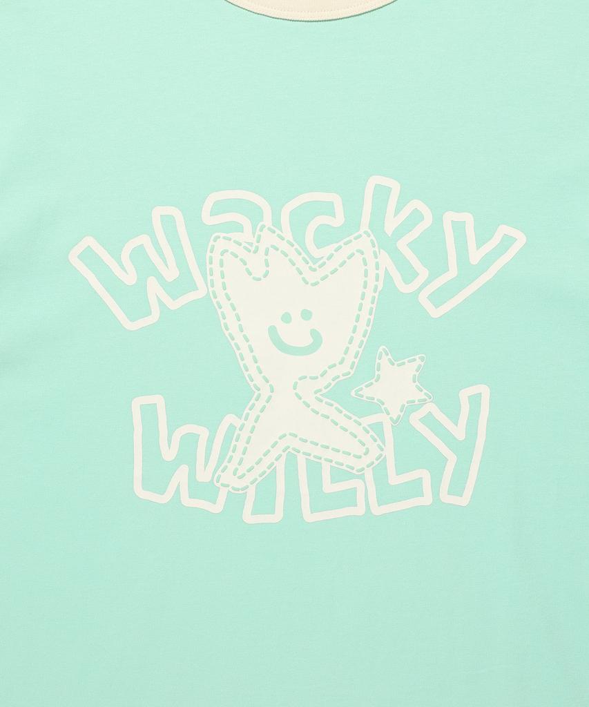 WACKY WILLY Kiki Ringer Short Sleeve T-Shirt Mint
