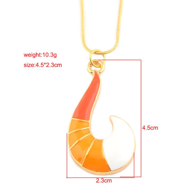 hot! Women Fashion Necklace Hook Ladybug Fox Tail Hanging Bell Black Cat Pendant Necklace