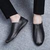 Genuine Leather Men Loafers Moccasins Men Business Dress Shoes Handmade Leather Shoes Men Flats