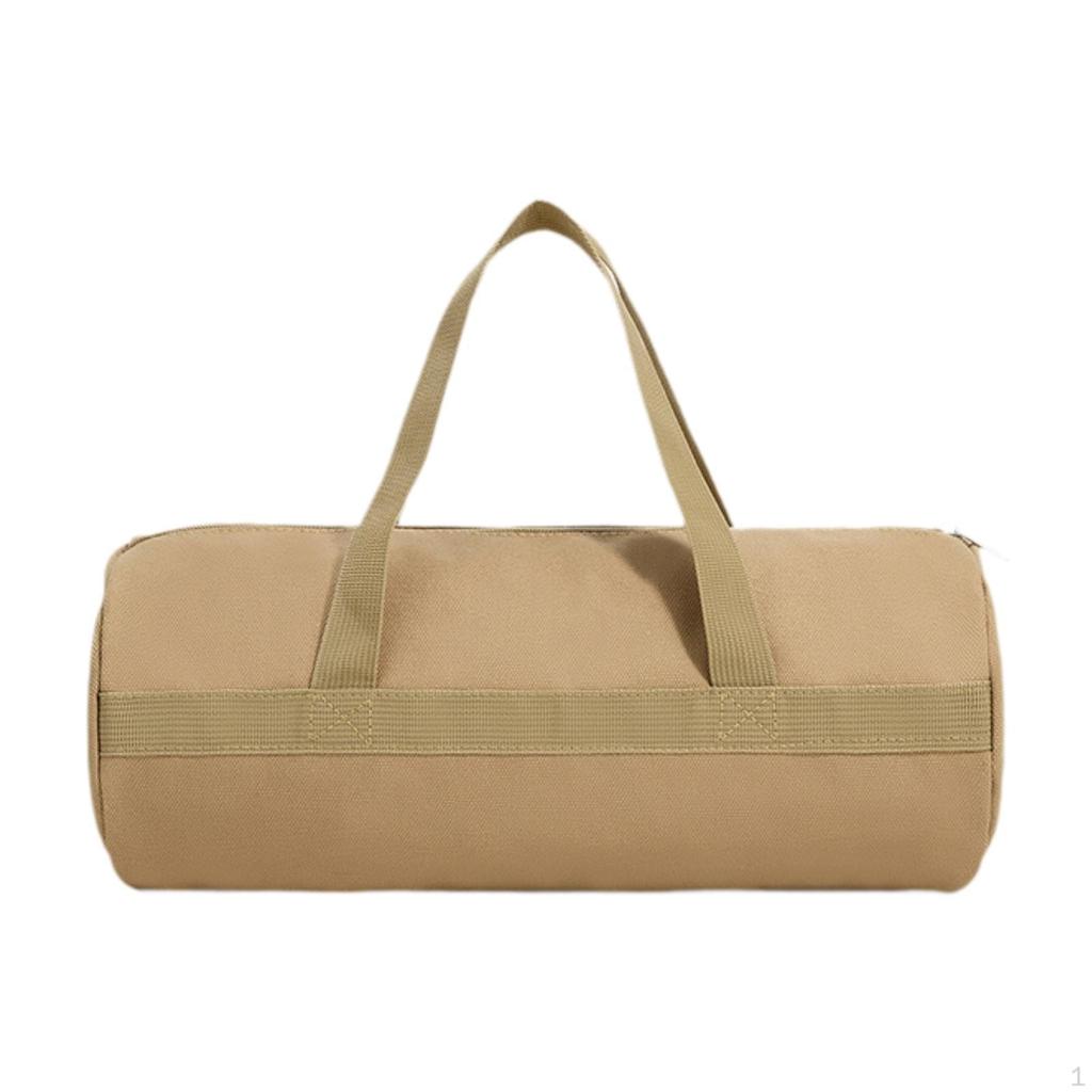 Outdoor Storage Bag Canvas Camping Equipment Organizer Tent Stakes Zipper Carrying Portable