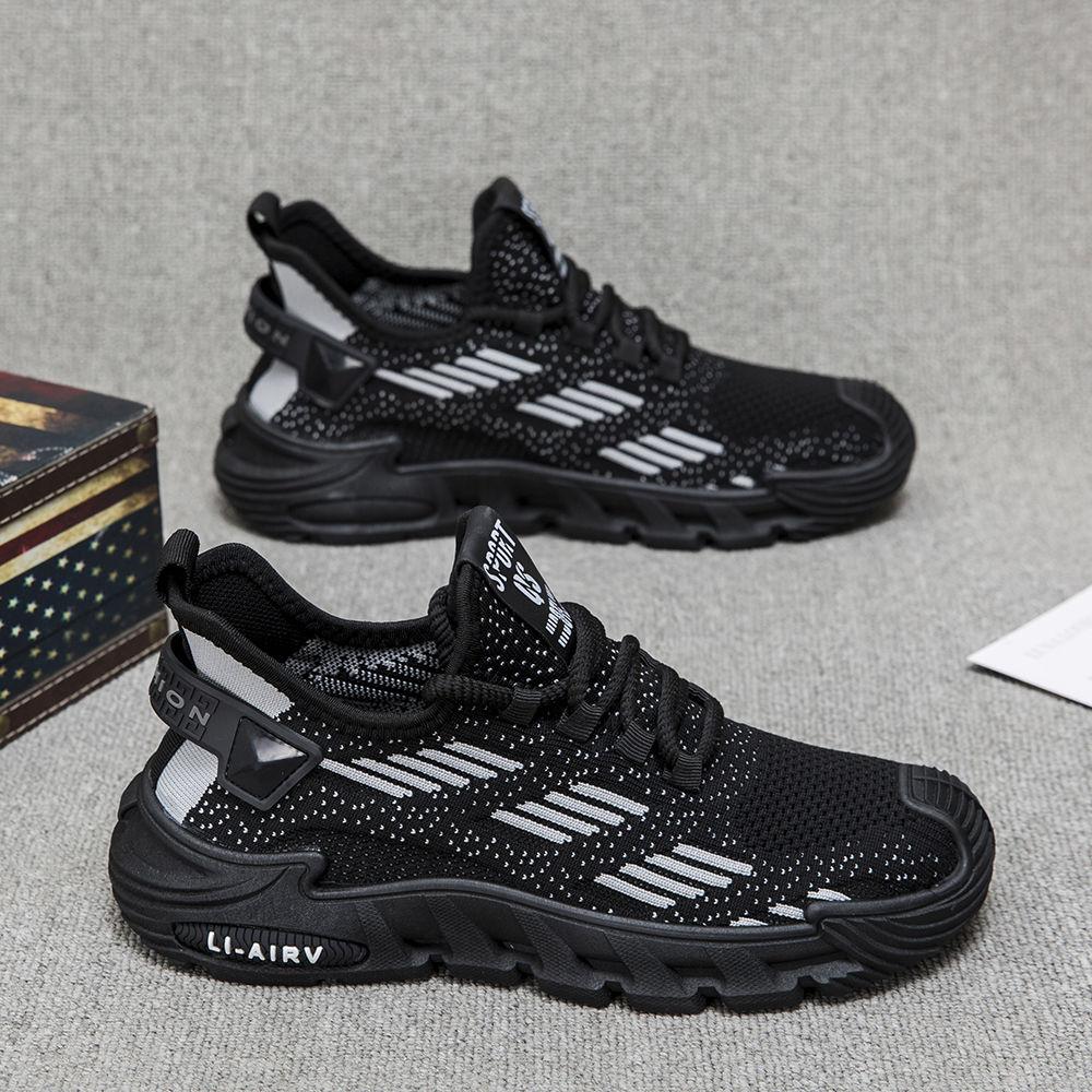 Breathable Lace Up Leisure Vulcanize Shoes for Men Running Mesh Spring Autumn Sports Sneakers Man Walking Summer Tennis Sale On