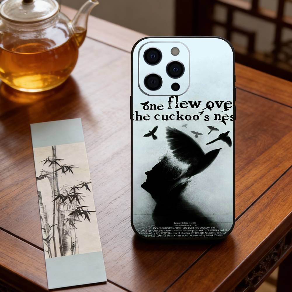 One Flew Over the Cuckoo s Nest Phone Case For iPhone 17, 16,15,14,13,12,11 Plus,Pro Max, Others Soft Black Cover iPhone16pro