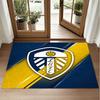 Leeds United Design Crystal Velvet Rug Soft Decorative Mat for Bedroom Entrance