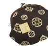 Senshishuin Gold Brocade Clasp Round Purse Hanabishi Nishijin-ori 3.5-inch Wallet/Coin (with lining) (Shoso crest)